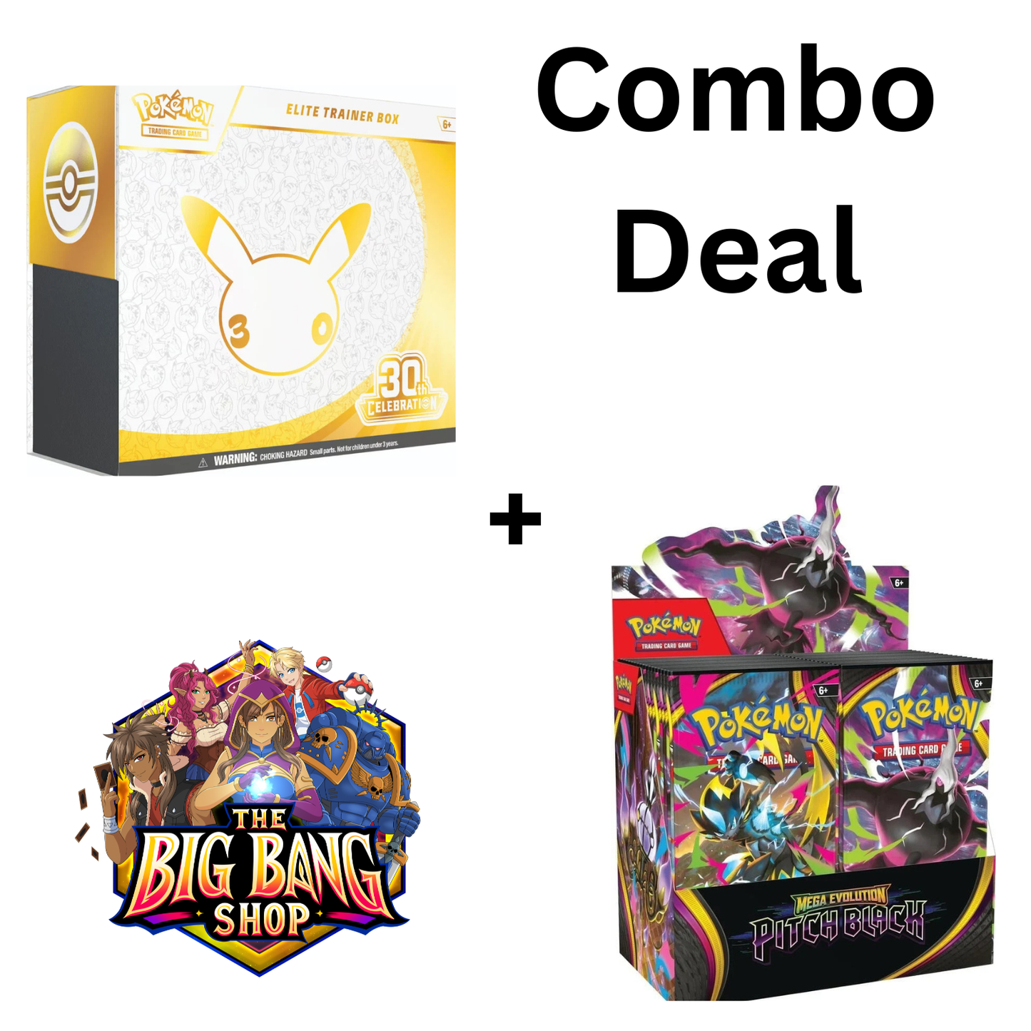 Pokémon TCG: 30th Anniversary Elite Trainer Box + Pitch Black Booster Box