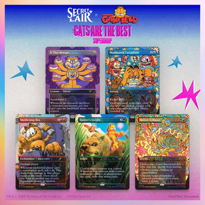 Secret Lair Drop: Secret Lair x Garfield: Our Only Thought is to Entertain You Foil Edition