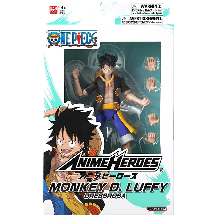 One Piece - Anime Heroes Series: Monkey D Luffy Dressrosa Collectible Figure
