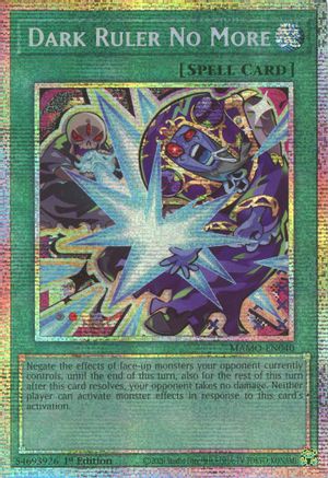 Dark Ruler No More (Starlight Rare) (MAMO-EN040) - Magnificent Monsters 1st Edition