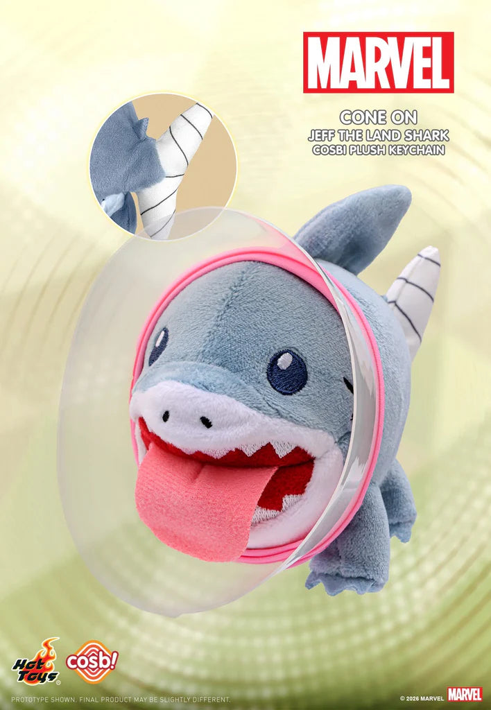 Hot Toys x COSBI - Marvel Jeff the Land Shark Cosbi Plush Keychain Blind Box