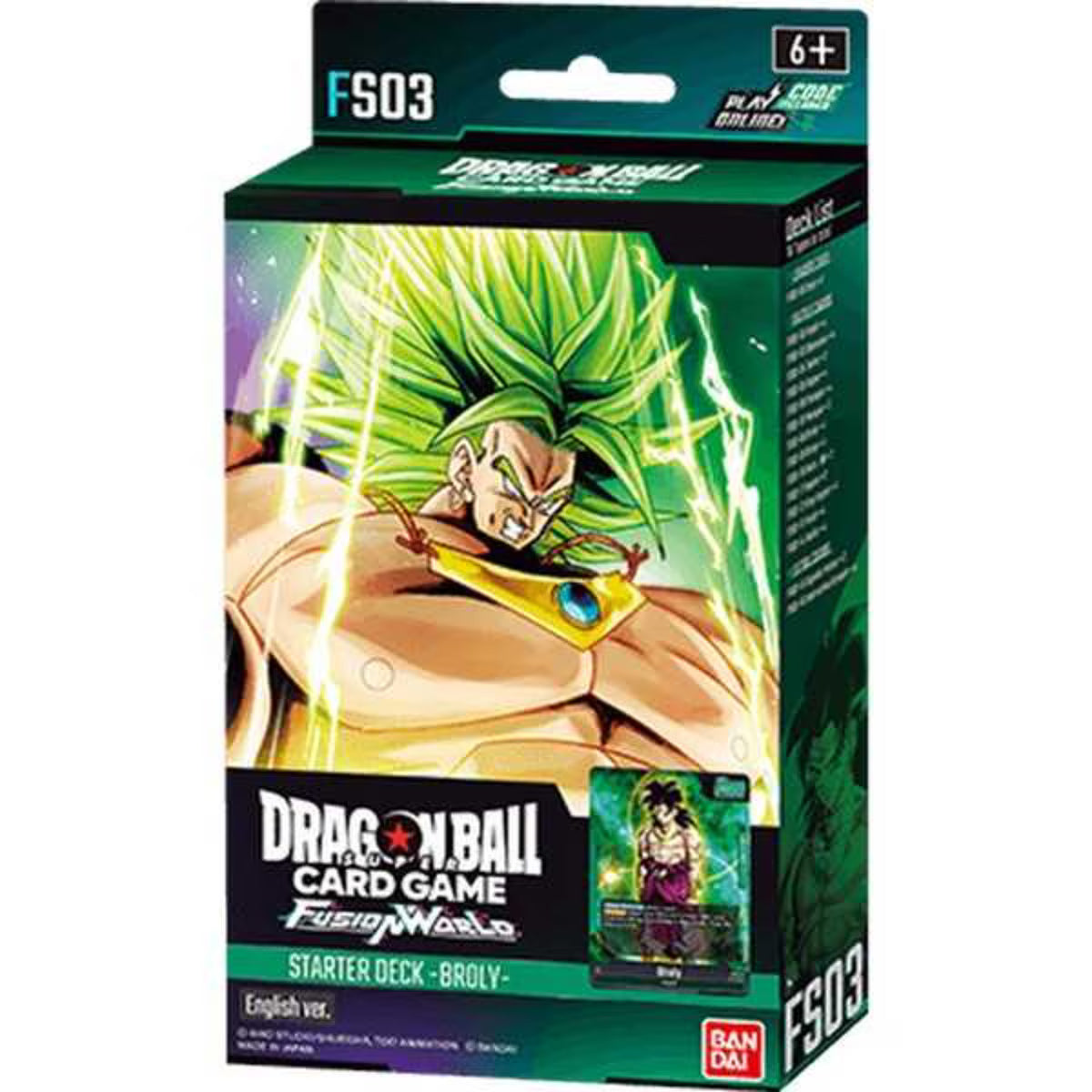 Dragon Ball Super Card Game - Starter Deck Fusion World Broley (FS03)