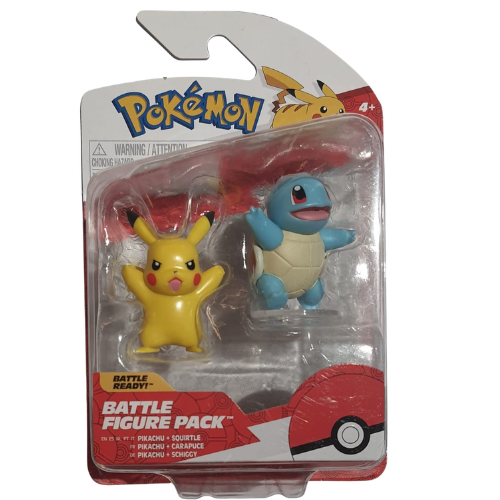 Pokémon Battle Figure Pack: Battle Ready - Pikachu + Squirtle Battle Figures
