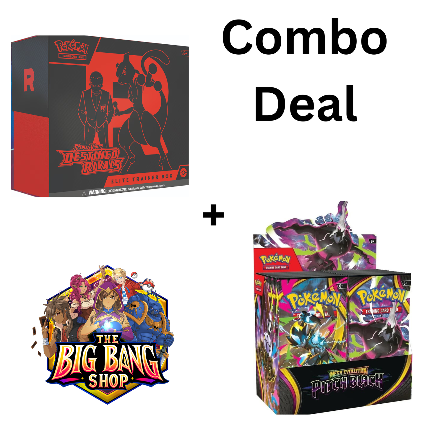 Pokémon TCG: Destined Rivals Elite Trainer Box + Pitch Black Booster Box