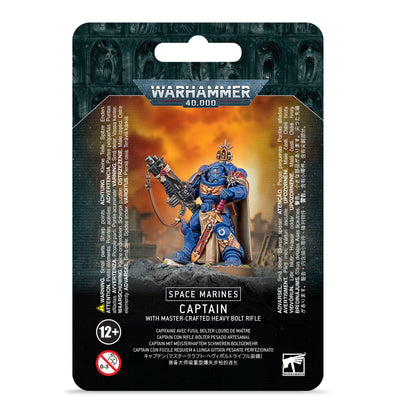 Space Marines: Captain in Gravis Armour with Master-crafted Heavy Bolt Rifle