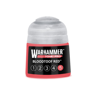 Warhammer Tone Pro Paint: Bloodtoof Red 5 12ML