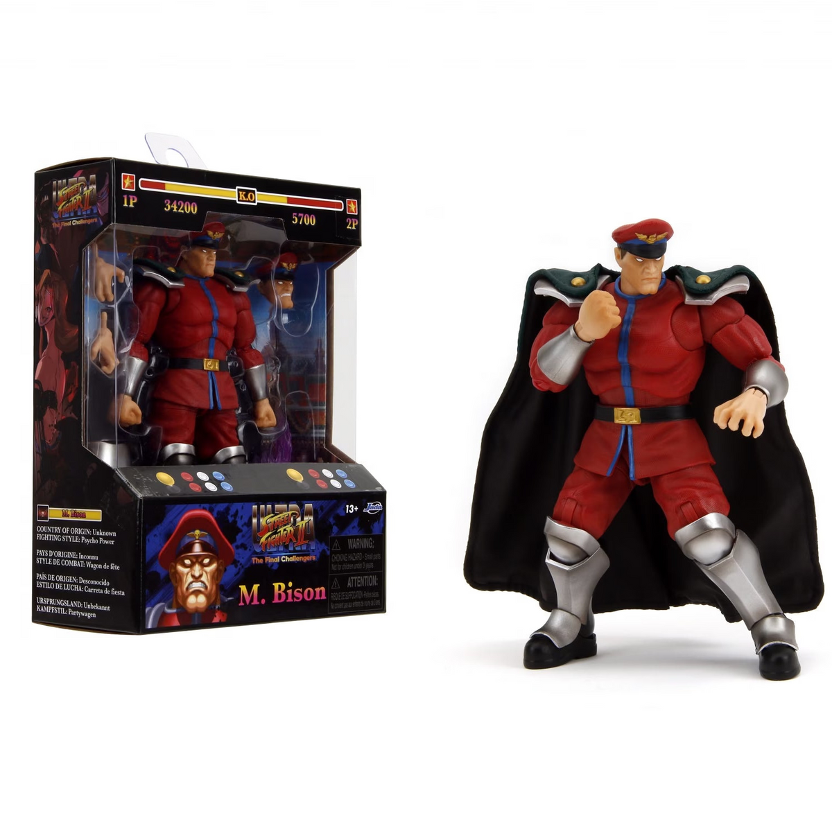 Street Fighter II: M. Bison 6 Inch Figure