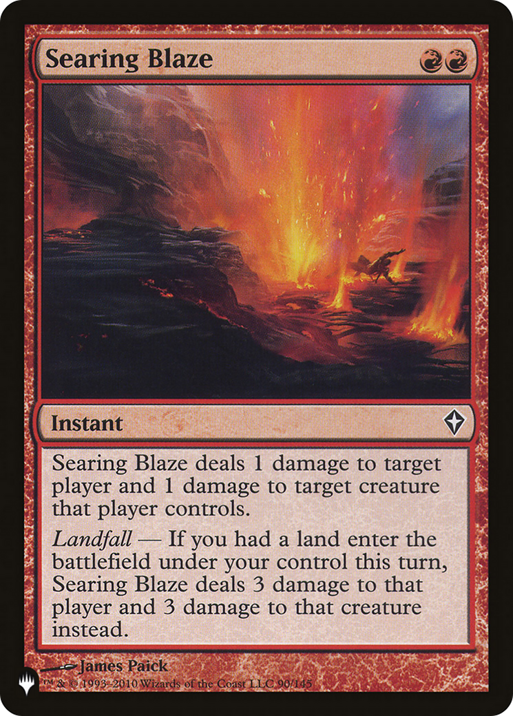 Searing Blaze (LIST-90/145) - The List