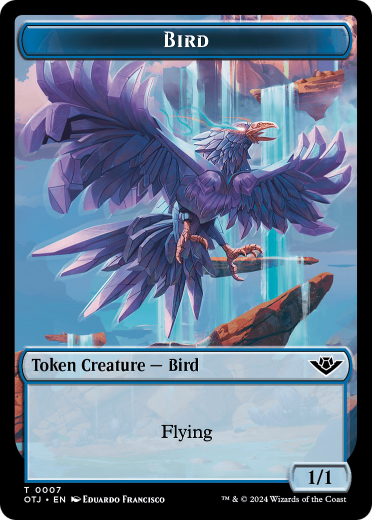 Bird (TOTJ-007) - Outlaws of Thunder Junction Tokens Foil