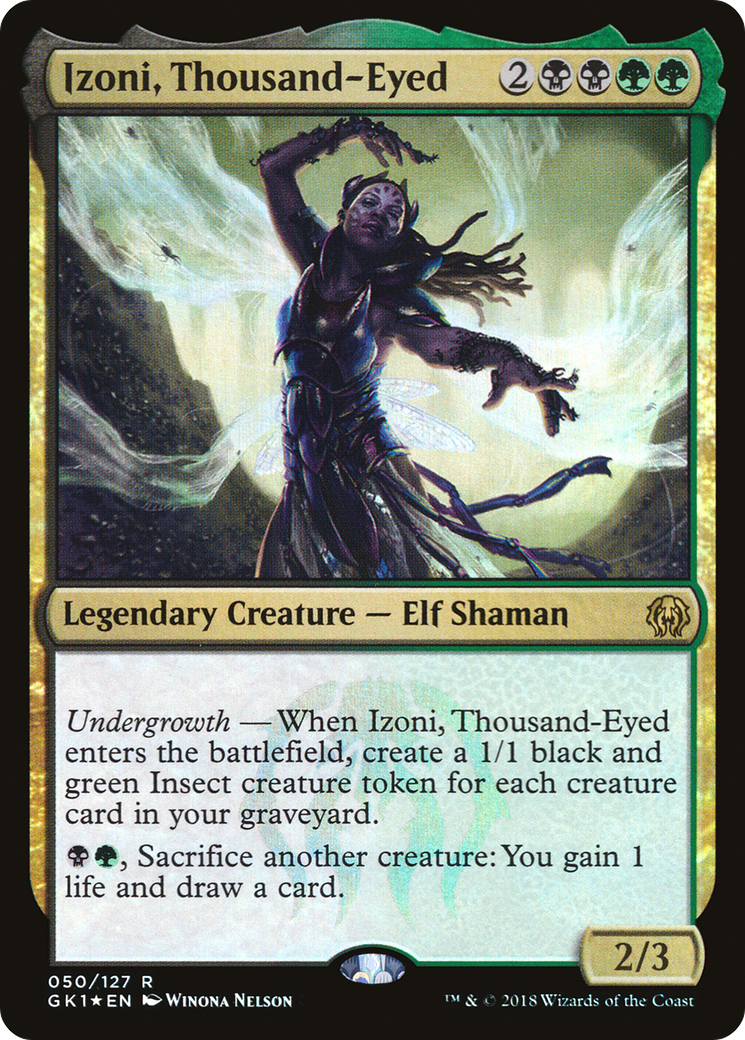 Izoni, Thousand-Eyed (GR1-050) - GRN Guild Kit Foil