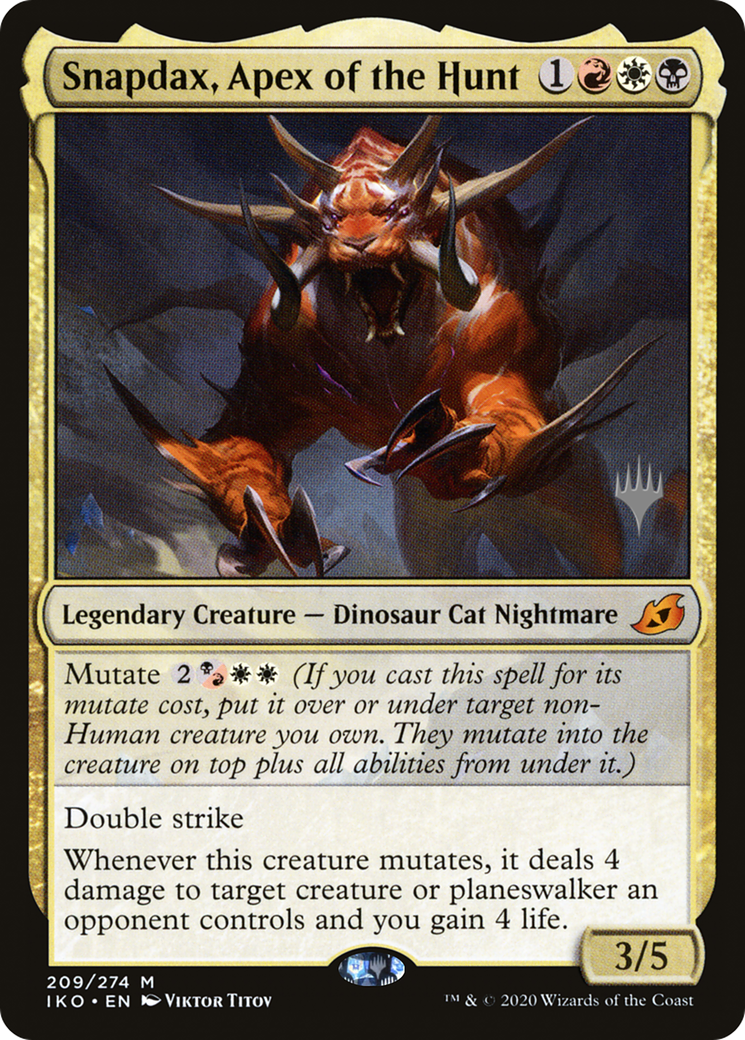 Snapdax, Apex of the Hunt (PPIKO-209) - Ikoria: Lair of Behemoths Promos Foil