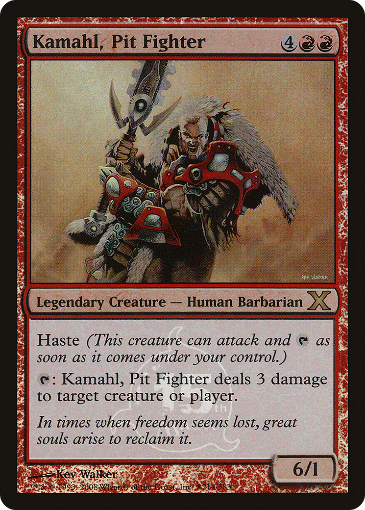 Kamahl, Pit Fighter (15th Anniversary) (UMP-214) - 15th Anniversary Cards Foil