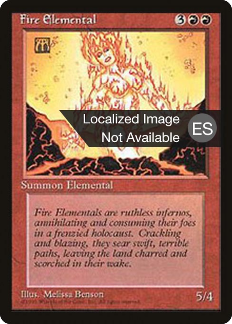 Fire Elemental (4BB-) - Fourth Edition Foreign Black Border