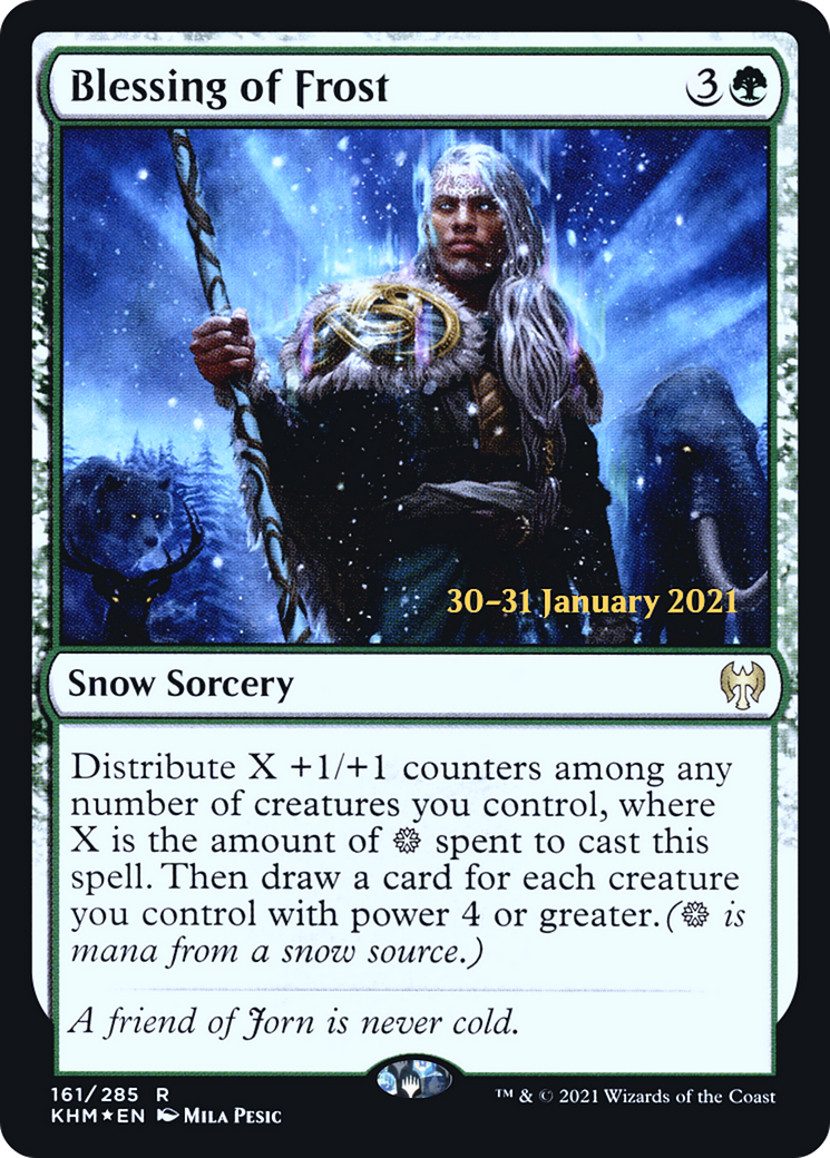 Blessing of Frost (PRE-161S) - Kaldheim Promos: (snow) Foil
