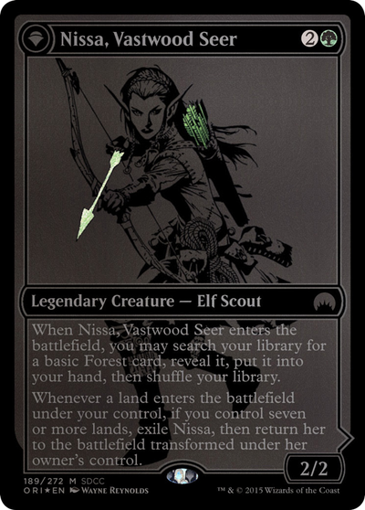 Nissa, Vastwood Seer (SDCC 2015 Exclusive) (MEDIA-189) - San Diego Comic-Con 2015: (originpwdfc) Foil