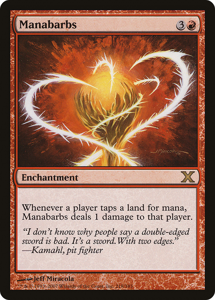 Manabarbs (10E-218) - Tenth Edition