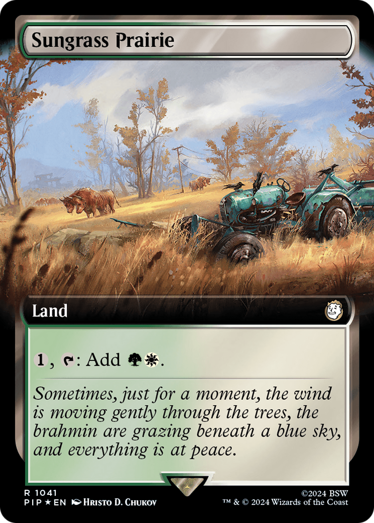 Sungrass Prairie (Extended Art) (Surge Foil) (PIP-1041) - Fallout: (Extended Art) Foil