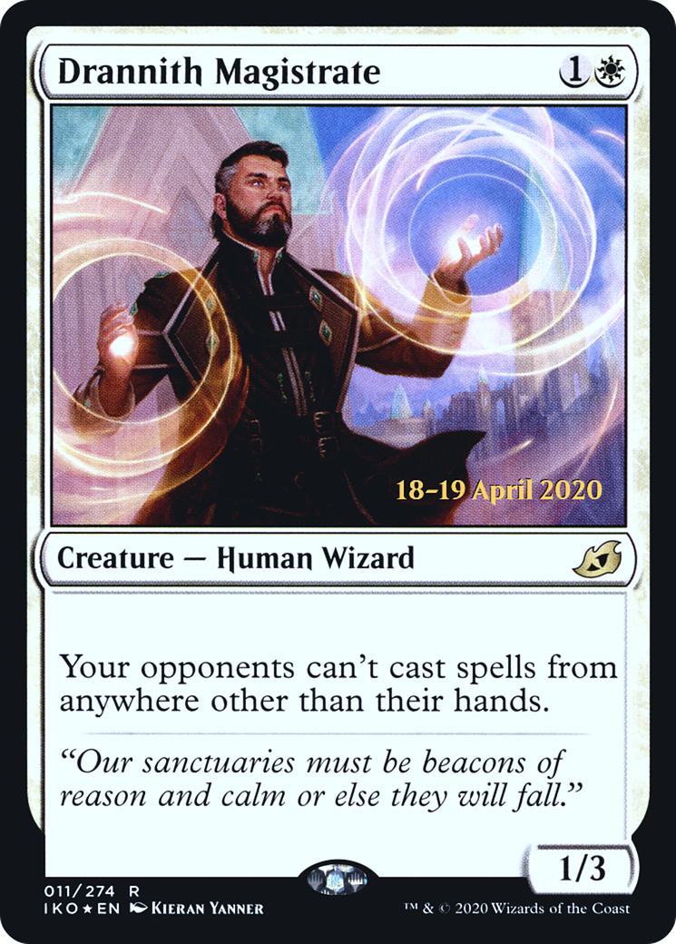 Drannith Magistrate (PRE-011) - Ikoria: Lair of Behemoths Promos Foil