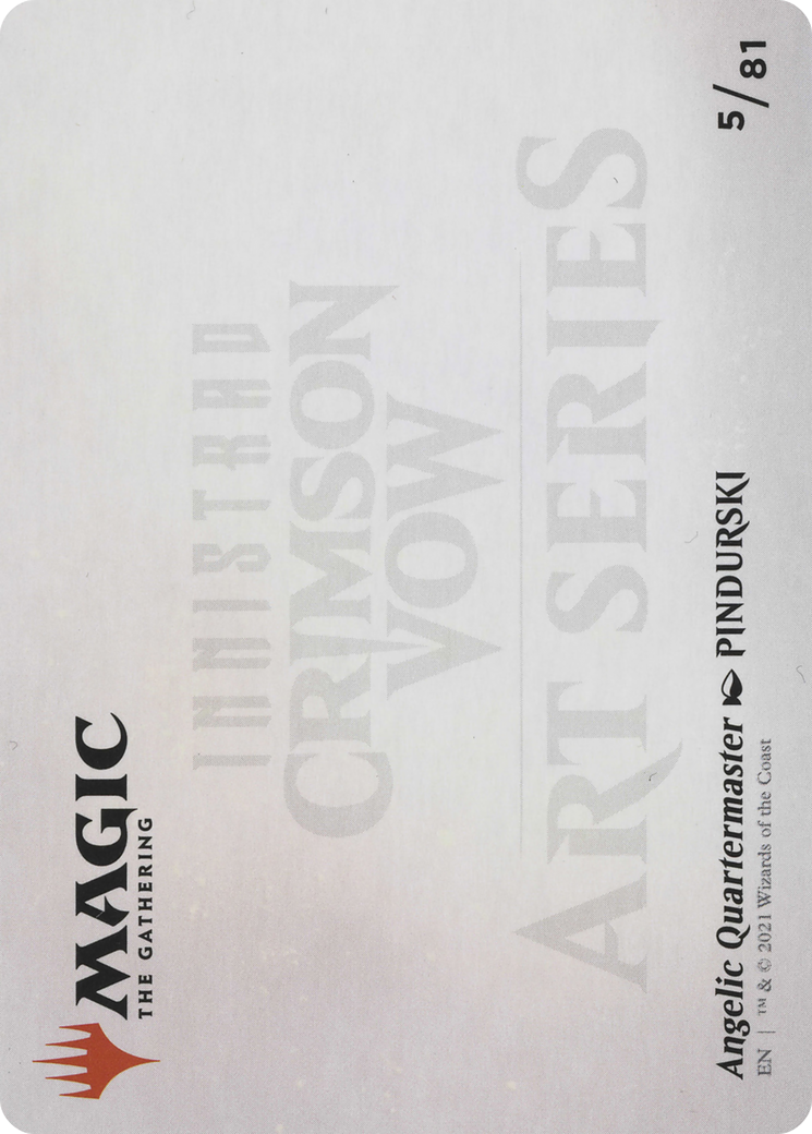 Angelic Quartermaster // Angelic Quartermaster (AVOW-005) - Crimson Vow Art Series (Borderless)