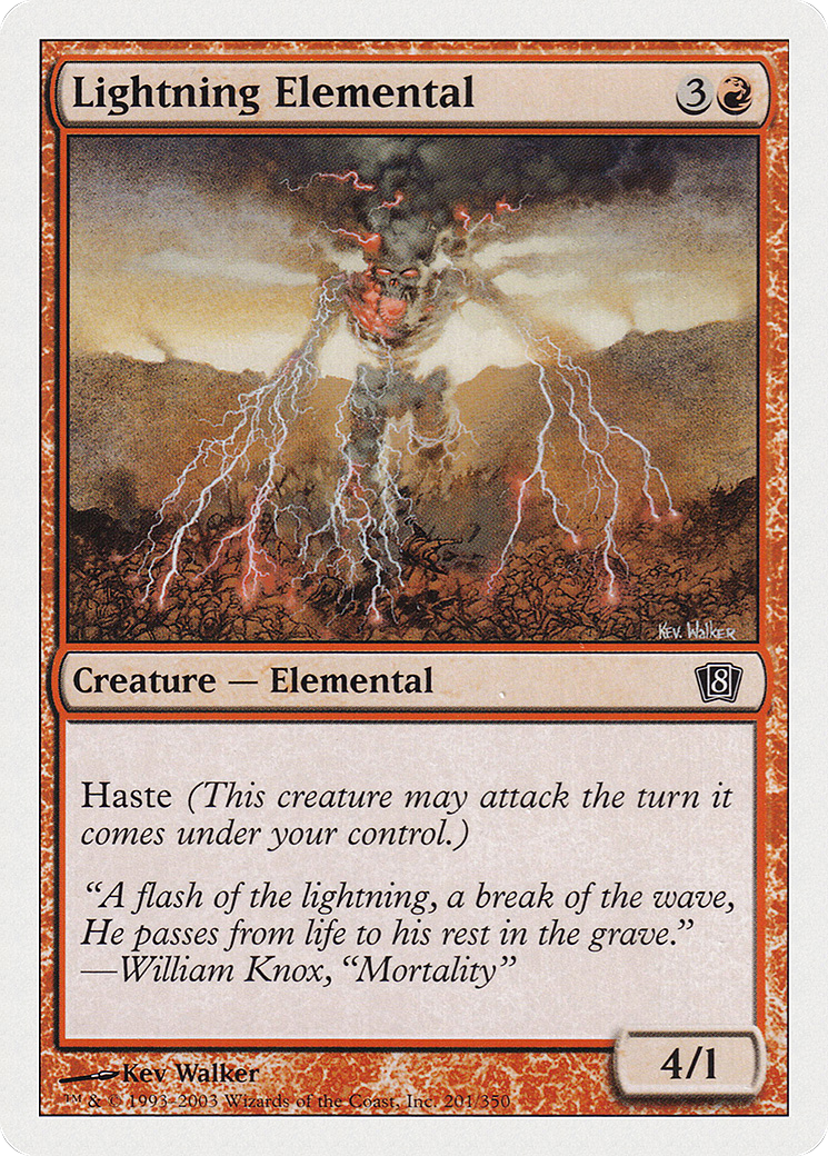 Lightning Elemental (8ED-201) - 8th Edition