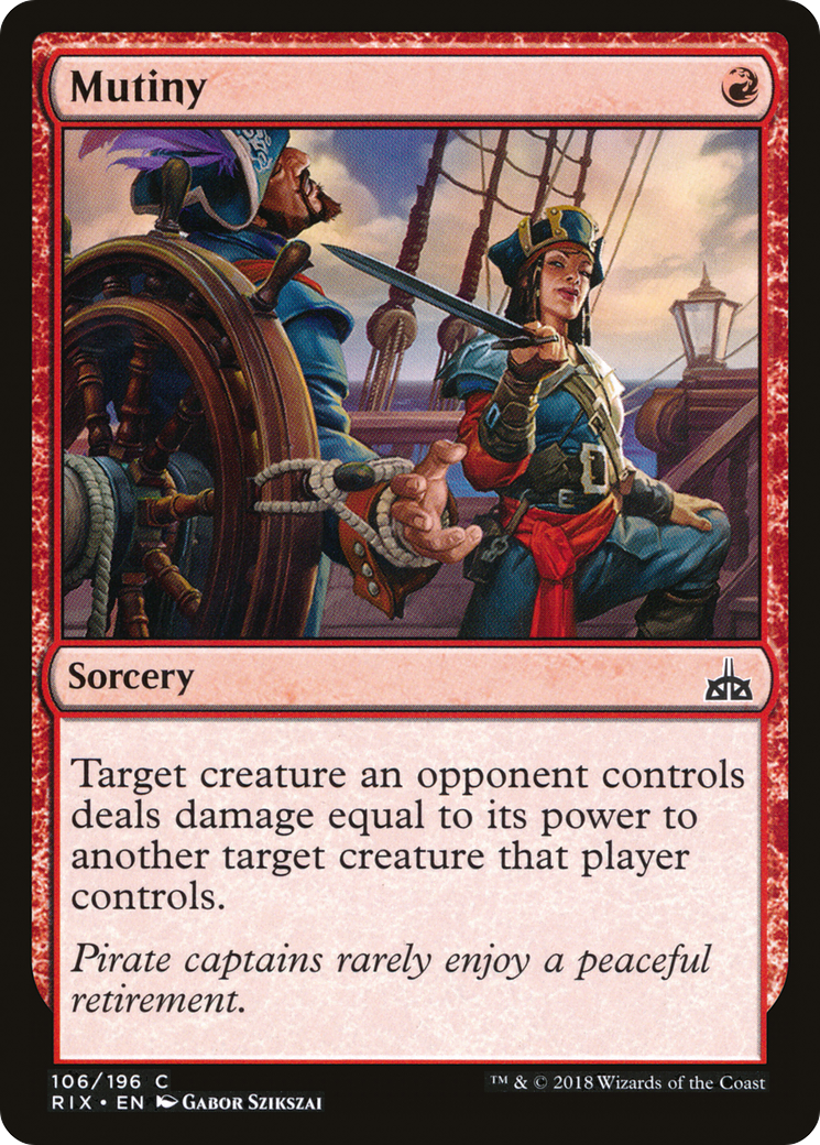 Mutiny (RIX-106) - Rivals of Ixalan Foil