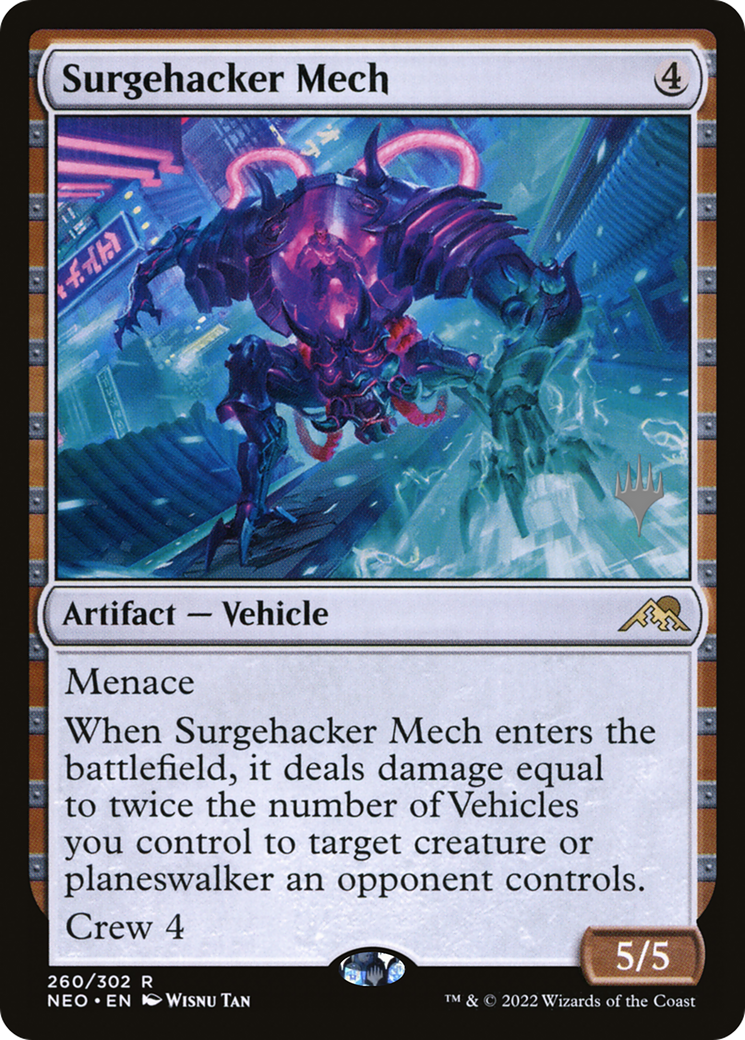 Surgehacker Mech (PPNEO-260) - Kamigawa: Neon Dynasty Promos