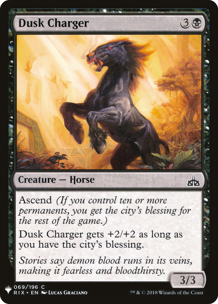 Dusk Charger (LIST-RIX-69) - The List