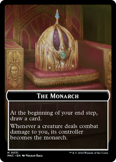 The Monarch (TMKC-031) - Murders at Karlov Manor Commander Tokens Foil