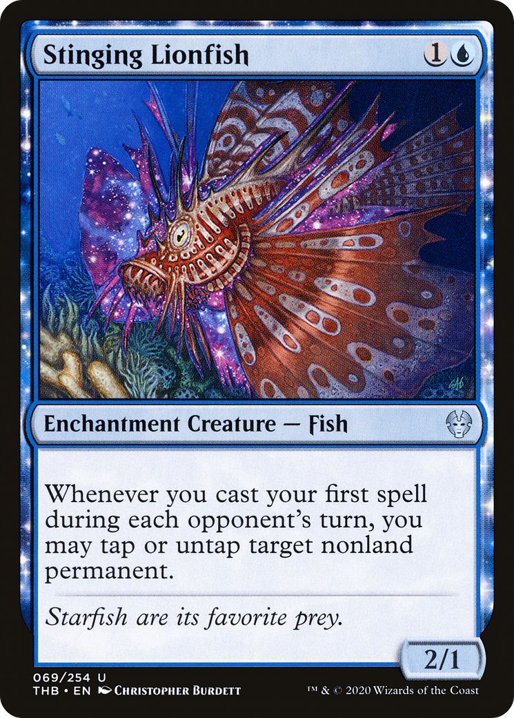 Stinging Lionfish (THB-069) - Theros Beyond Death: (enchantment)