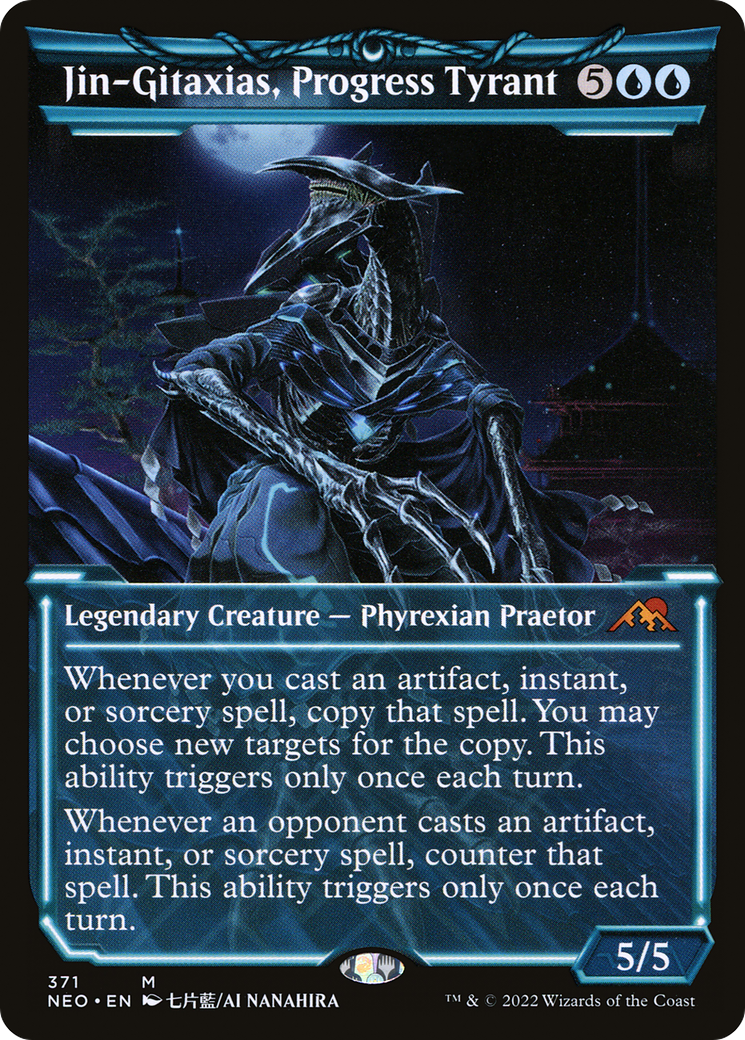 Jin-Gitaxias, Progress Tyrant (Showcase) (NEO-371) - Kamigawa: Neon Dynasty: (Showcase) Foil