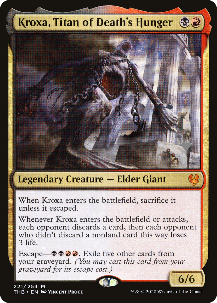 Kroxa, Titan of Death's Hunger (PPTHB-221) - Theros Beyond Death Promos Foil