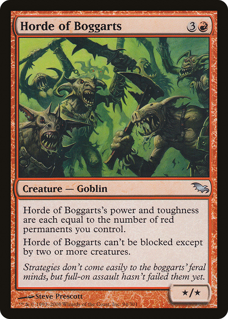 Horde of Boggarts (SHM-094) - Shadowmoor Foil