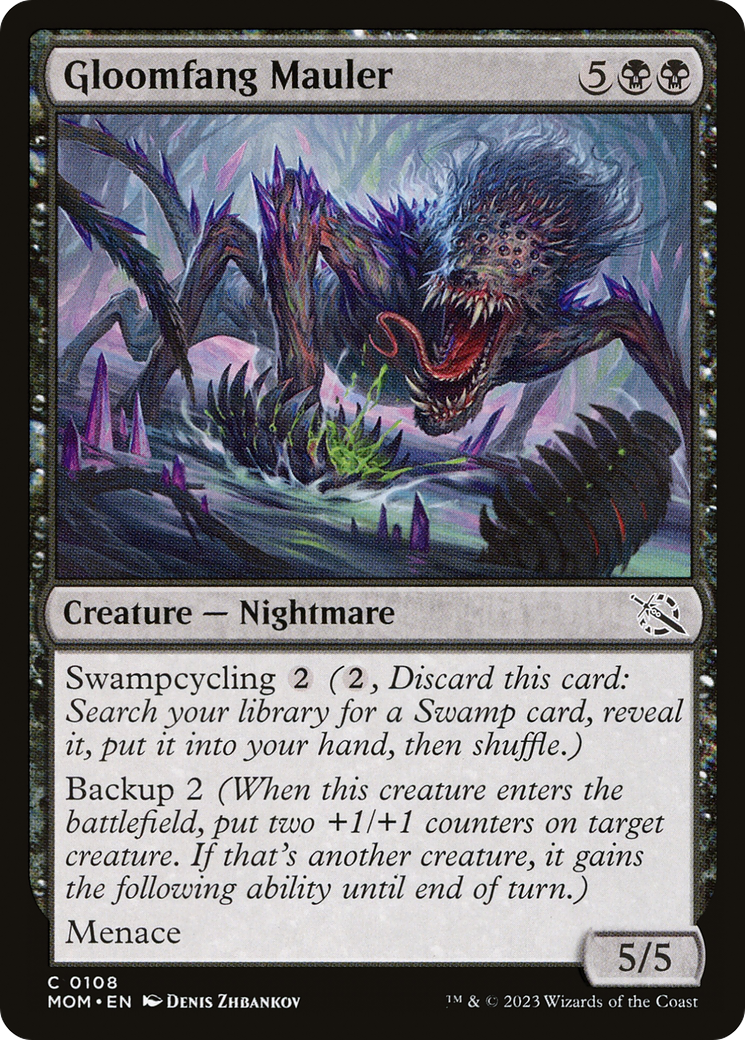 Gloomfang Mauler (MOM-108) - March of the Machine Foil