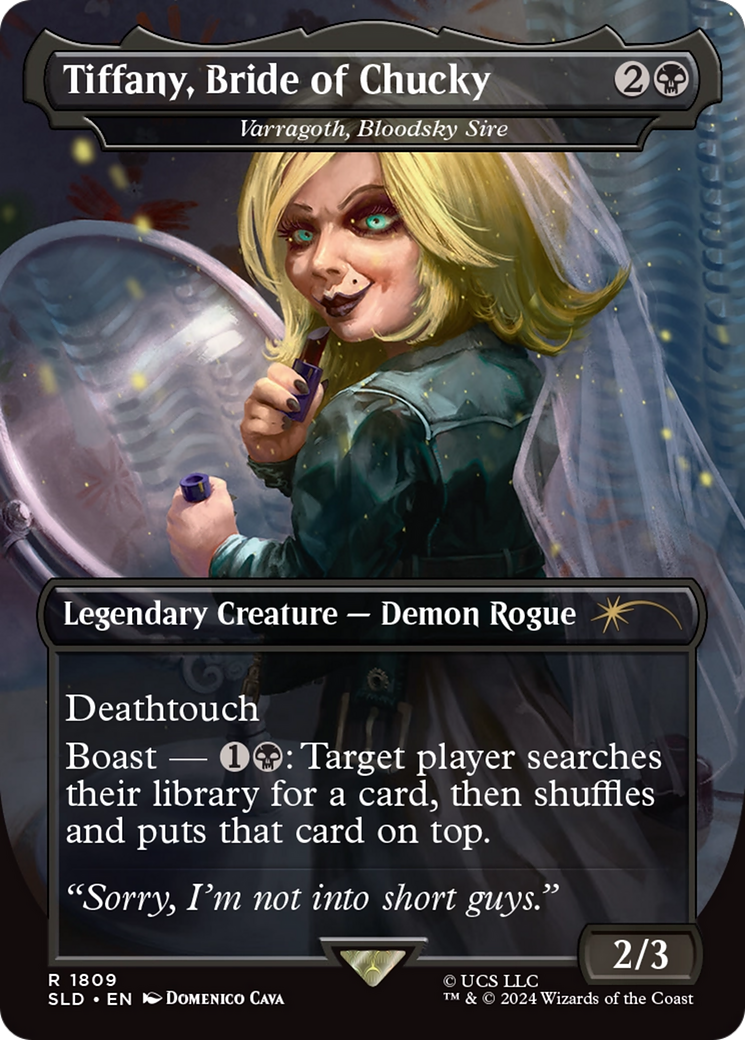 Tiffany, Bride of Chucky - Varragoth, Bloodsky Sire (SLD-1809) - Secret Lair Drop / Tiffany, Bride of Chucky (Borderless)