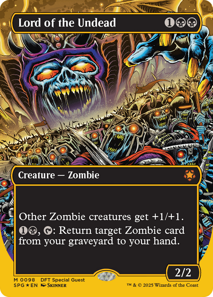 Lord of the Undead (Borderless) (First-Place Foil) (SPG-098) - Special Guests (Borderless) Foil