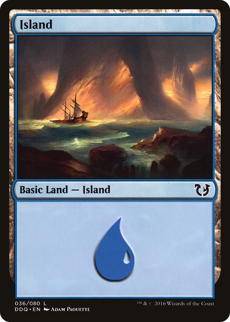 Island (036) (DDQ-036) - Duel Decks: Blessed vs. Cursed