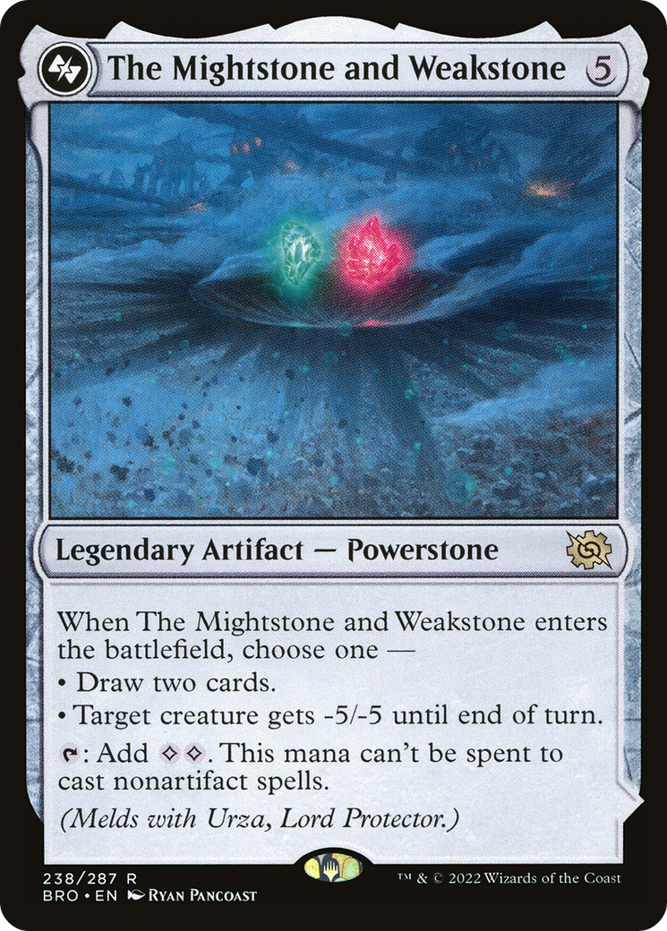 The Mightstone and Weakstone (BRO-238) - The Brothers' War Foil