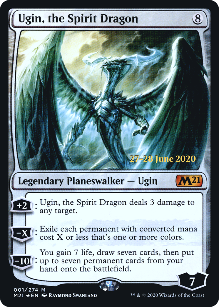 Ugin, the Spirit Dragon (PRE-001) - Core Set 2021 Promos Foil