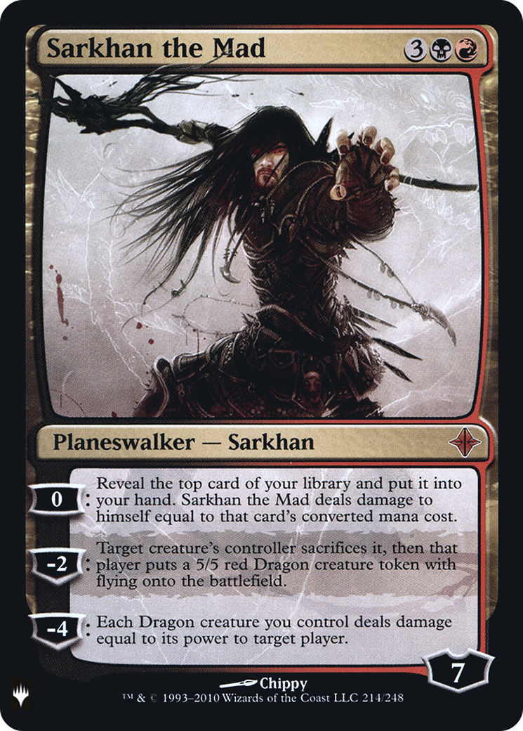 Sarkhan the Mad (LIST-214) - The List Foil