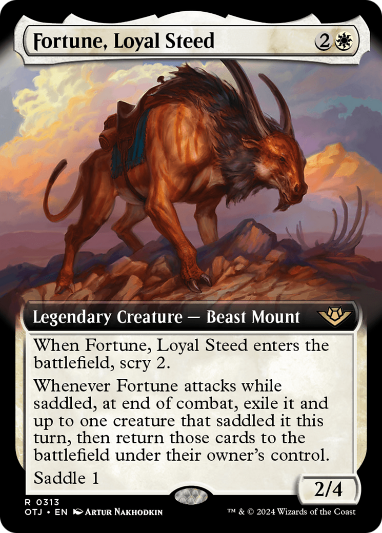 Fortune, Loyal Steed (Extended Art) (OTJ-313) - Outlaws of Thunder Junction: (Extended Art)
