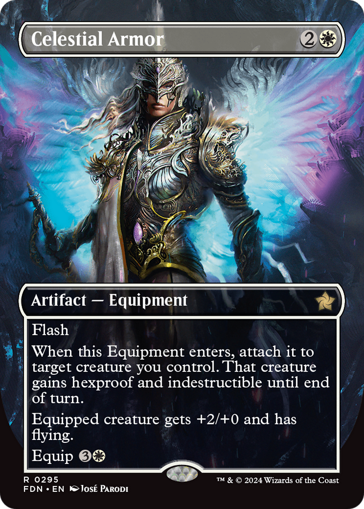 Celestial Armor (Borderless) (FDN-295) - Foundations (Borderless)