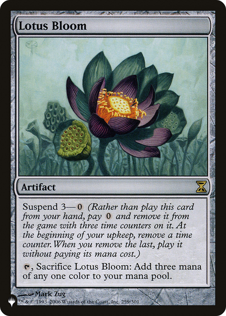Lotus Bloom (LIST-259/301) - The List