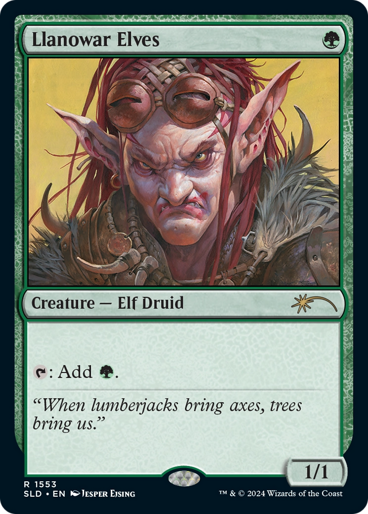 Llanowar Elves (1553) (SLD-1553) - Secret Lair Drop