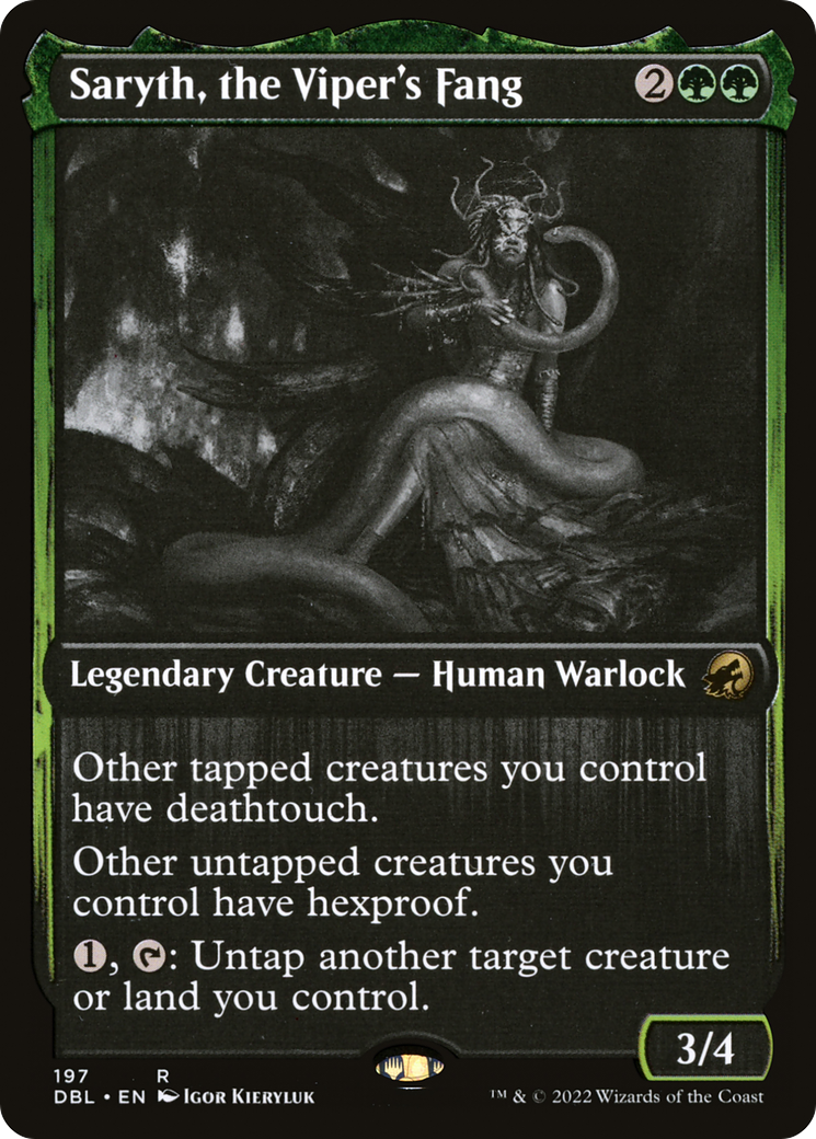 Saryth, the Viper's Fang (DBL-197) - Innistrad: Double Feature