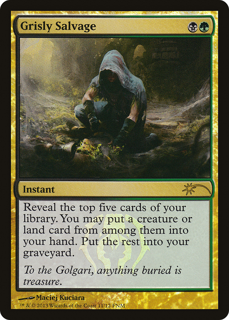 Grisly Salvage (FNM-) - Friday Night Magic 2013 Foil