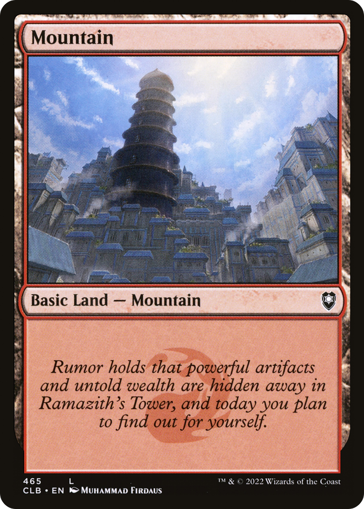 Mountain (465) (CLB-465) - Commander Legends: Battle for Baldur's Gate Foil