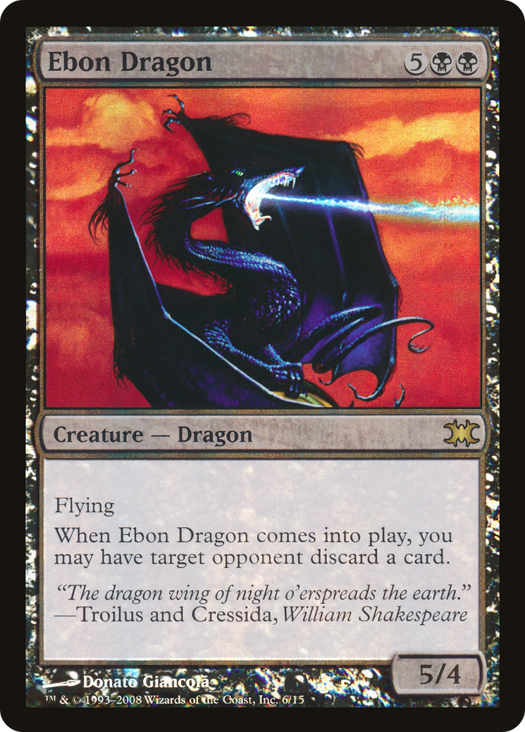 Ebon Dragon (DRB-006) - From the Vault: Dragons Foil