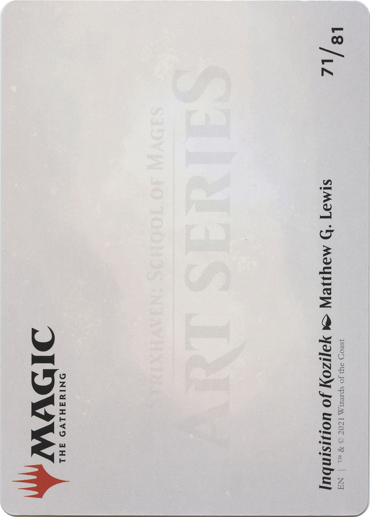 Inquisition of Kozilek // Inquisition of Kozilek (ASTX-071) - Strixhaven Art Series (Borderless) Foil