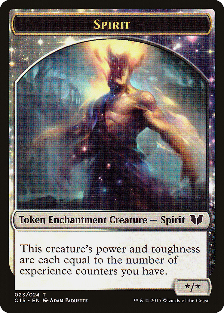 Spirit (023) // Cat Double-Sided Token (C15-23 // 3) - Commander 2015 Tokens: (enchantment)