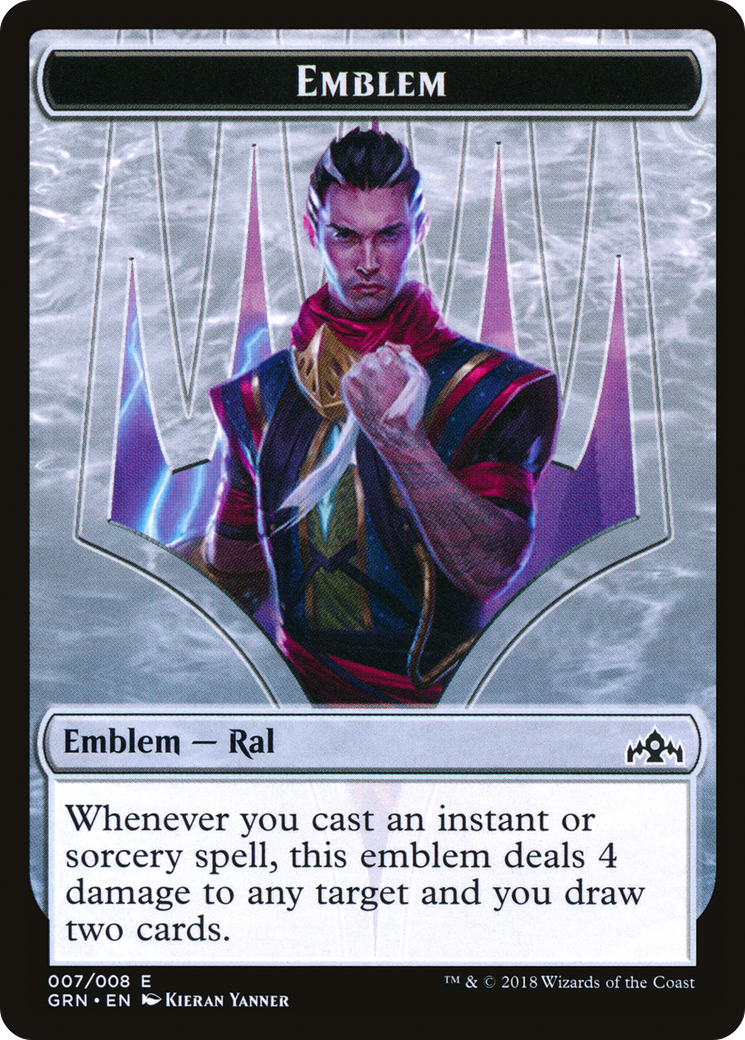 Emblem - Ral, Izzet Viceroy (GRN-007) - Guilds of Ravnica Tokens